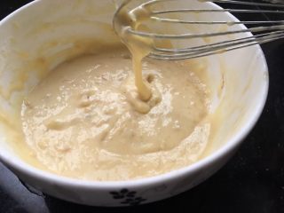 7、宝宝版大板烧,搅拌成如图状，比较粘稠的状态