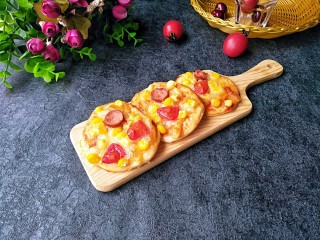 15、香烤迷你小披萨,成品。