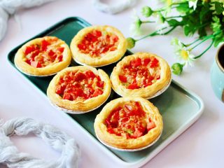 18、蛋挞火腿时蔬小披萨,成品