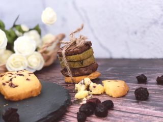 19、蔓越莓曲奇（原味&可可&抹茶）,超香酥，很好吃～～