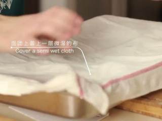 7、最浪漫的情人节特餐 米兰之吻,白黑面团各搓成小球，放入撒面粉的托盘，盖微湿的布发酵5-6小时