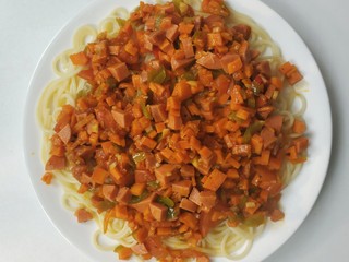 7、家常意面,成品上桌，秒杀餐厅意面！