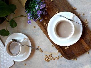 16、【可可甜豆浆】中国豆浆也有西式情调,成品图