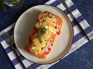 8、吐司披萨,成品