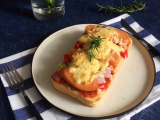 10、吐司披萨,成品