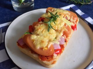 11、吐司披萨,成品