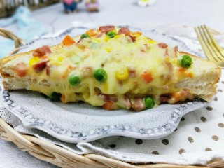 11、做年货+快手吐司披萨-田园风光,近看,香香哒!