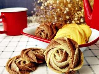 12、双色玫瑰曲奇,细节图