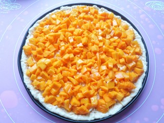 11、芒果披萨,再铺满芒果肉