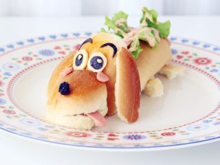 19、小热狗造型面包,完成了