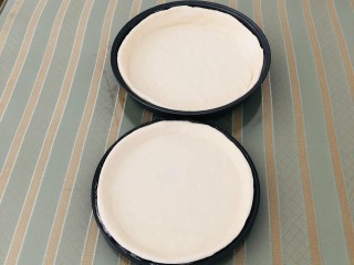 12、芝士榴莲披萨,再次醒发10到15分钟