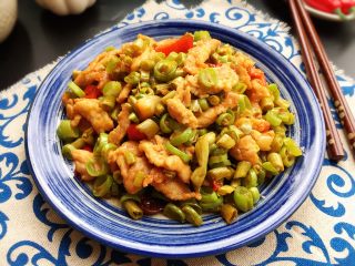 11、双豆炒肉,好吃下饭！