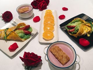 27、坚持做早餐的200天,鸡蛋灌饼～火龙果奶昔麦片