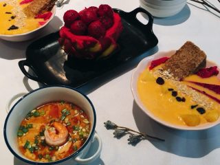 33、坚持做早餐的200天,南瓜思慕雪～虾仁蒸蛋