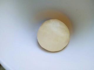 7、#感恩节食谱#嘻笑的熊宝宝饼干,再手揉成面团,室温静止10分钟。