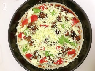 15、照烧鸡肉➕照烧鸡肉披萨,再撒一层马苏里拉芝士