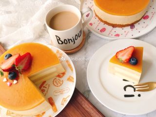 20、芒果慕斯,脱模后可以装饰下。