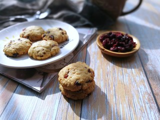 1、蔓越莓燕麦酥饼,成品美拍！