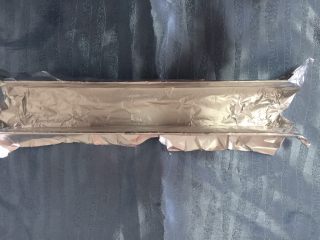 5、芝士焗紫薯,用锡纸包好模具