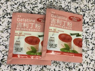 1、海洋慕斯蛋糕,我用的是这个吉利丁粉