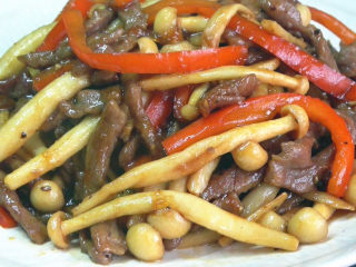 17、牛柳海鲜菇,制作完成