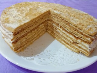 28、俄式提拉米苏,里面的层次也很漂亮。