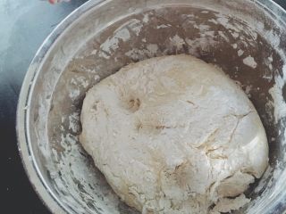 1、蔬菜披萨,面粉，酵母，2只鸡蛋，黄油（微波炉解冻），适量水（家里没牛奶）揉成团，静置1小时常温发酵变膨胀