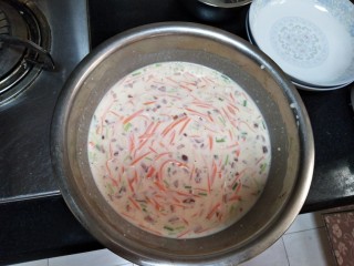 16、披萨味的薄饼,搅拌均匀