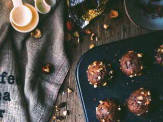 18、浓郁巧克力咖啡马芬蛋糕,出炉后趁热开吃吧！