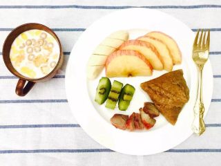 16、30天不重复的快手早餐,叉烧粽子