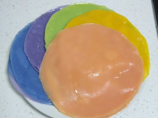 13、不用洗面的～五颜六色的凉皮,5种颜色的全家福。