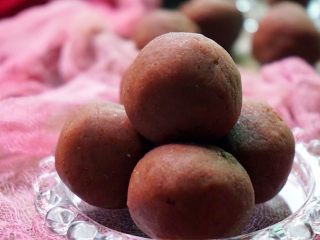 20、#甜食#红豆沙,近看