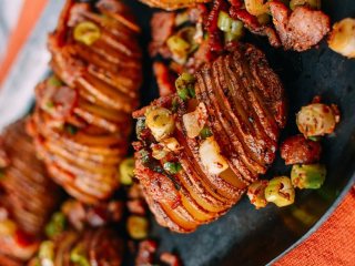 10、风琴土豆,可以配饭也能当小吃。