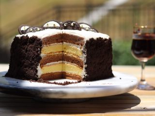 19、奥利奥6寸小蛋糕。,成品图。