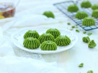 14、#曲奇菜谱秀#抹茶曲奇,成品图