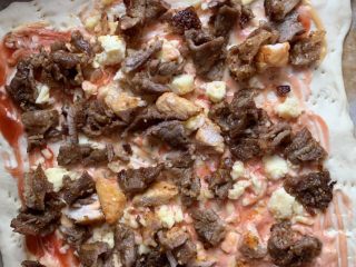 11、这是田园披萨吗????？,放肉切小块