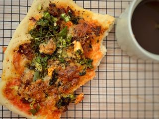 18、这是田园披萨吗????？,预热烤箱180度