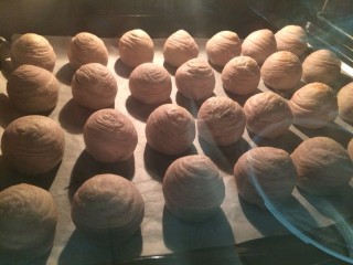 23、#甜味#玫瑰豆沙酥,烤箱提前180度预热5分钟,175度烤25分钟就可以了,烤箱具体根据自家烤箱温度来设定,作为参考。