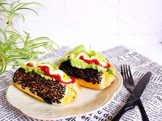 15、热狗面包,成品图