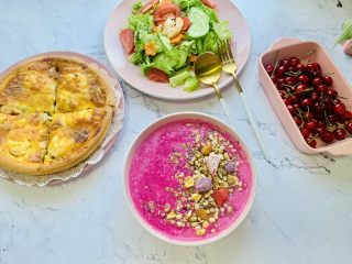 29、一次发酵——虾仁牛肉肠披萨,早餐