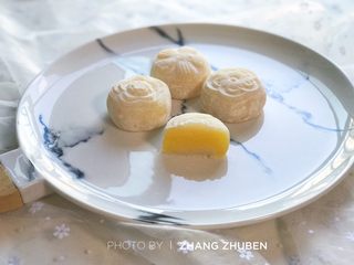 19、奶黄冰皮月饼,成品图