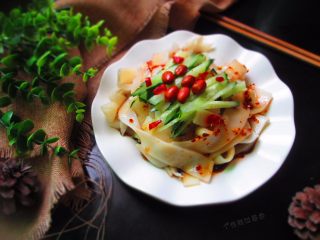 19、5分钟自制凉皮，免洗面,洁白的凉皮、红亮的辣油，不等入口那扑鼻的香味就已经谗的人口水直流了