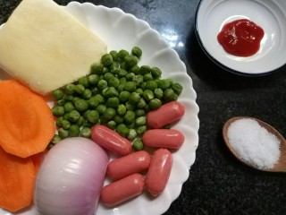 1、迷你披萨,准备食材