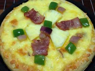 13、【培根菠萝披萨】,太美味好吃了。