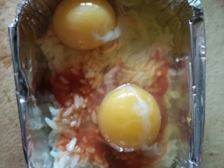 7、芝士焗米饭,加鸡蛋和盐