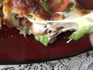 9、懒人土司蔬菜披萨,拉丝。。。