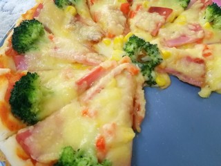 18、西兰花培根披萨,想不想来一片☺️☺️