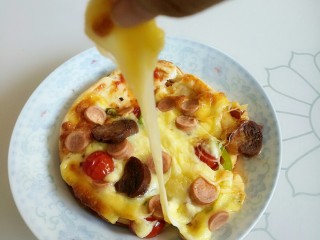 13、素食披萨,拉丝很长，味道么不用说，超级好吃