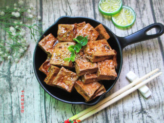 9、自制卤豆干, 做好的香辣卤豆干,味道不错哦!