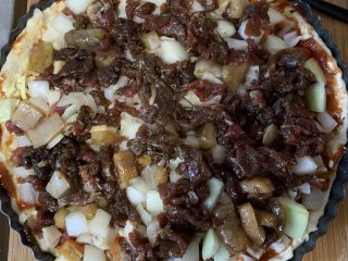 11、牛肉披萨,放